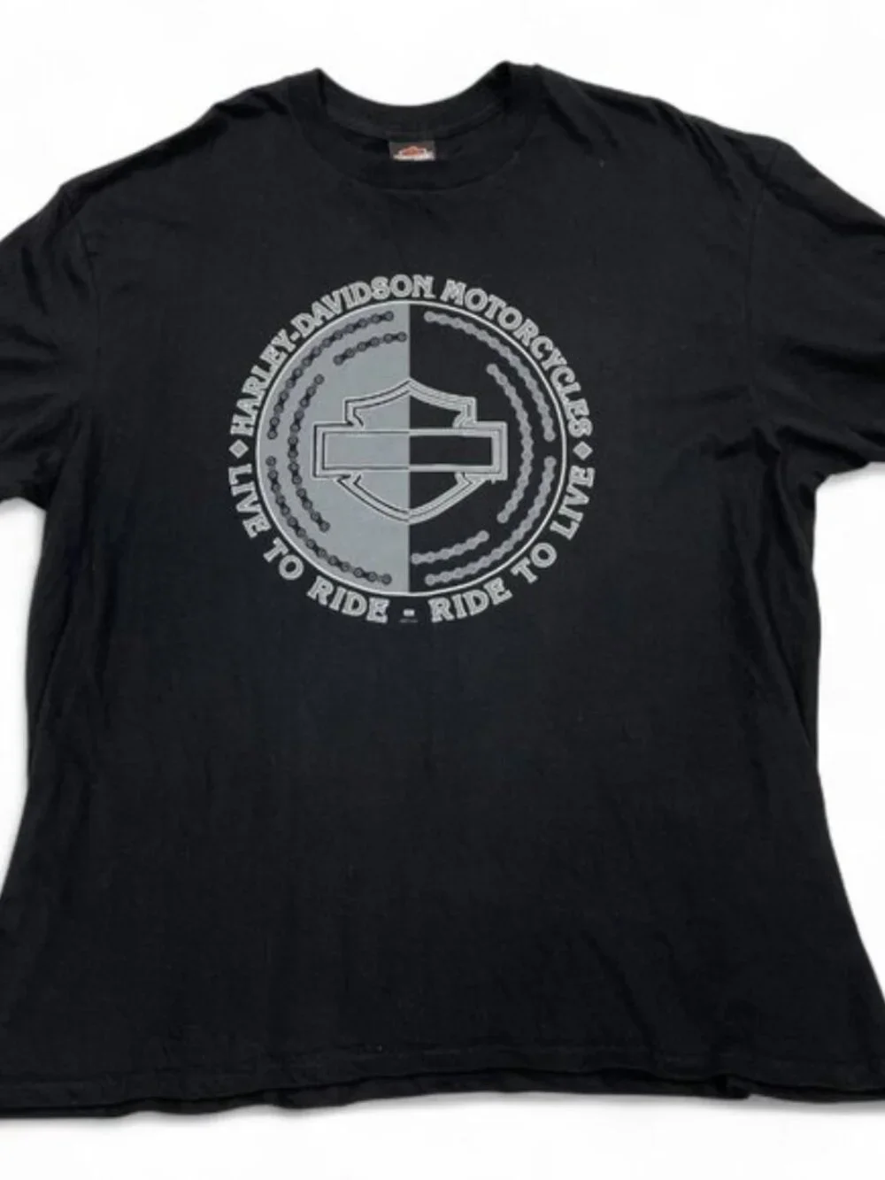 Harley Davidson Low Country Live To Ride Motorcycle Biker T-Shirt Men's 2XL XXL